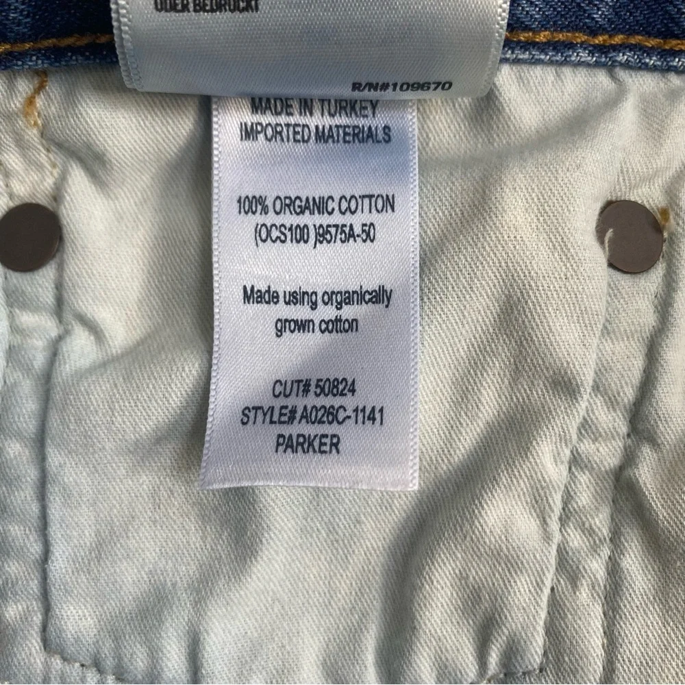 AGOLDE Lowkey Parker Organic Cotton Cutoff Denim Shorts Size 30
